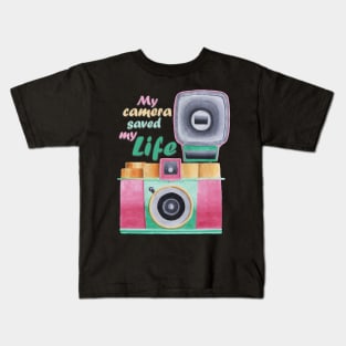 Retro Vintage Photography Lover Photographer Kids T-Shirt